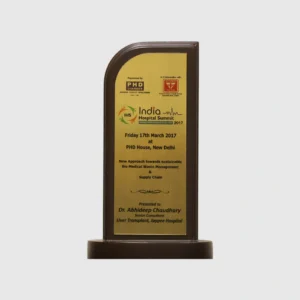Token of Appreciation by India Hospital Summit 2017