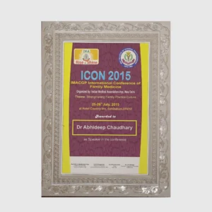 Speaker at ICON 2015 Organised by IMA, New Delhi in 2015