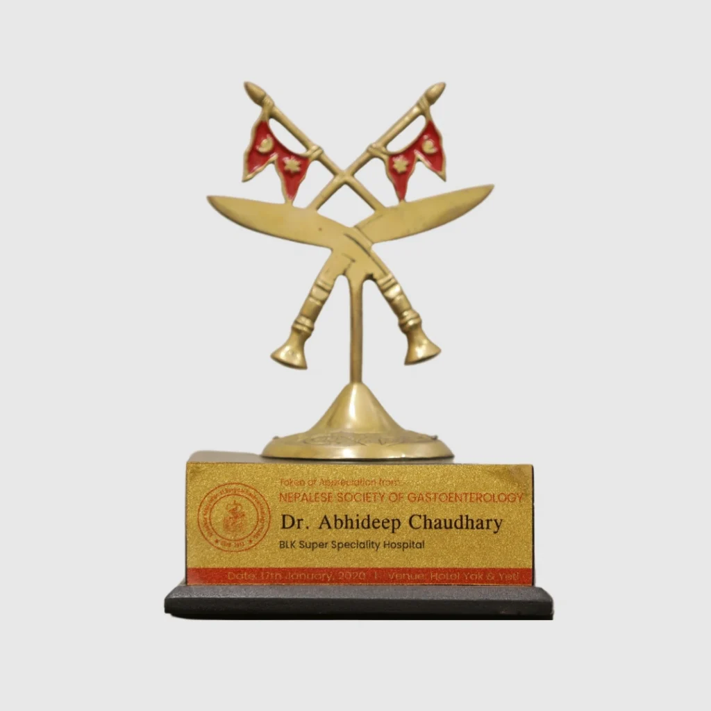 Token of Appreciation by Nepalese Society of Gastroenterology