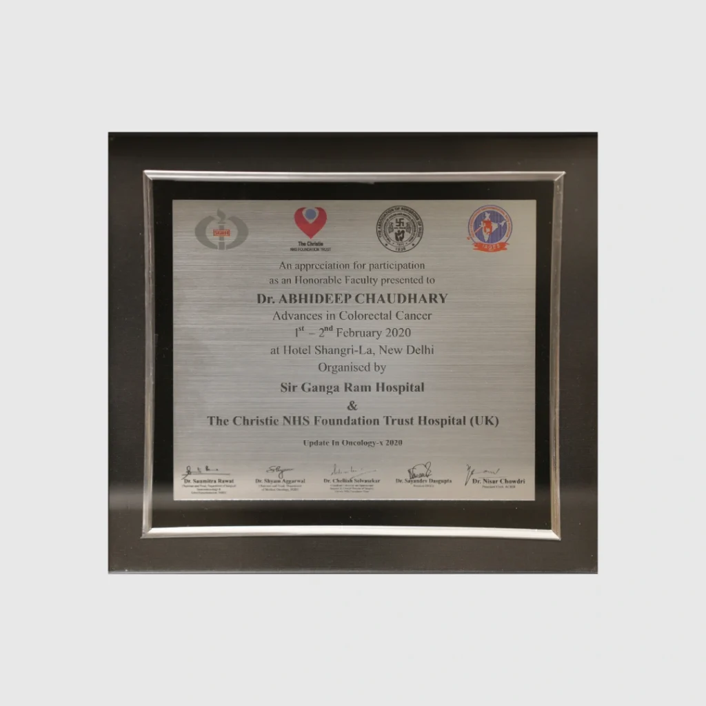 Token of Appreciation as Hon' Faculty, 2020
