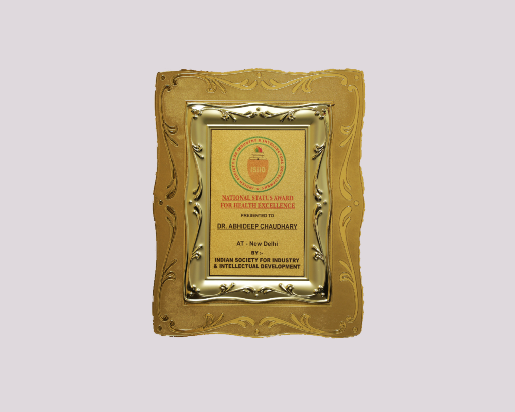 National Status Award for Health Excellence by ISIIO, New Delhi